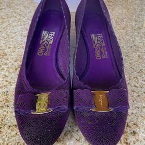 Salvatore Ferragamo Purple Pumps